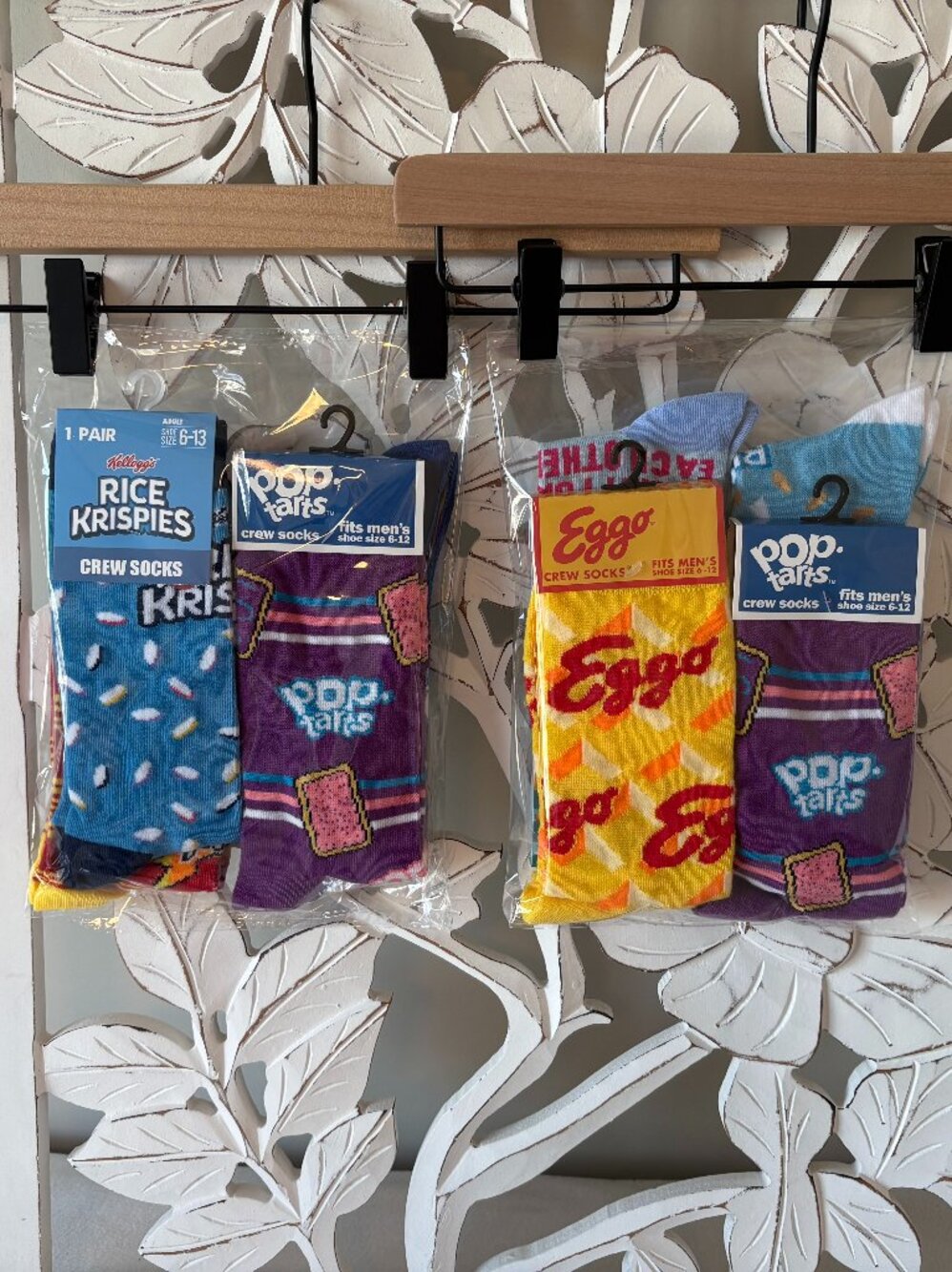 NWT - Novelty Breakfast Crew Socks - Set of 4
